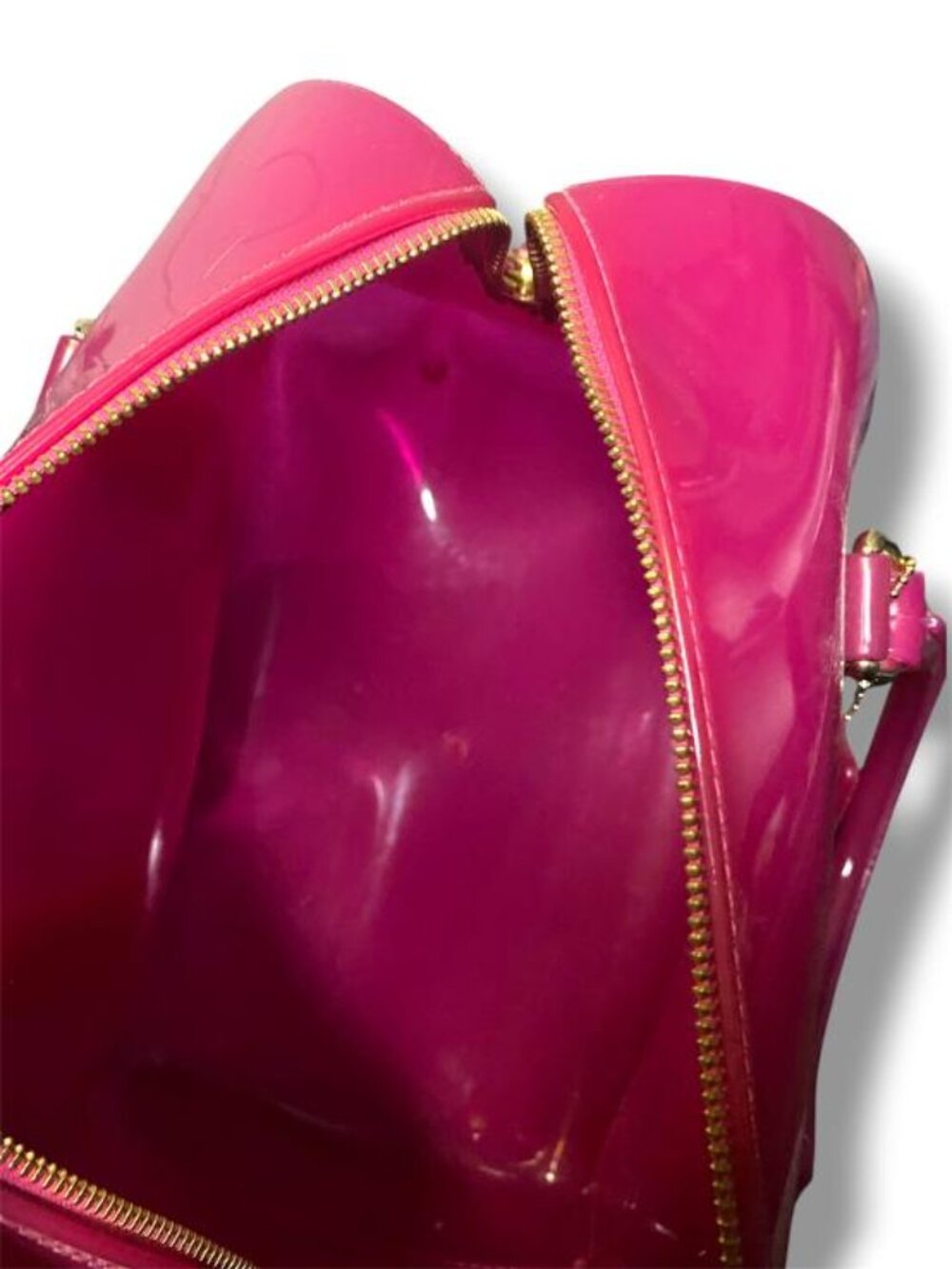 Furla Hot Pink Jelly Candy Satchel - Picture 5 of 5
